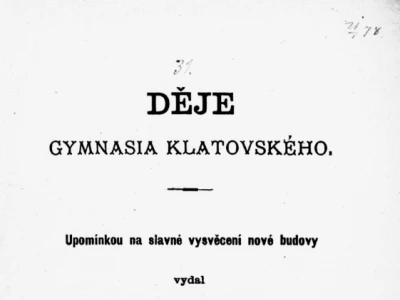 image Děje gymnasia klatovského